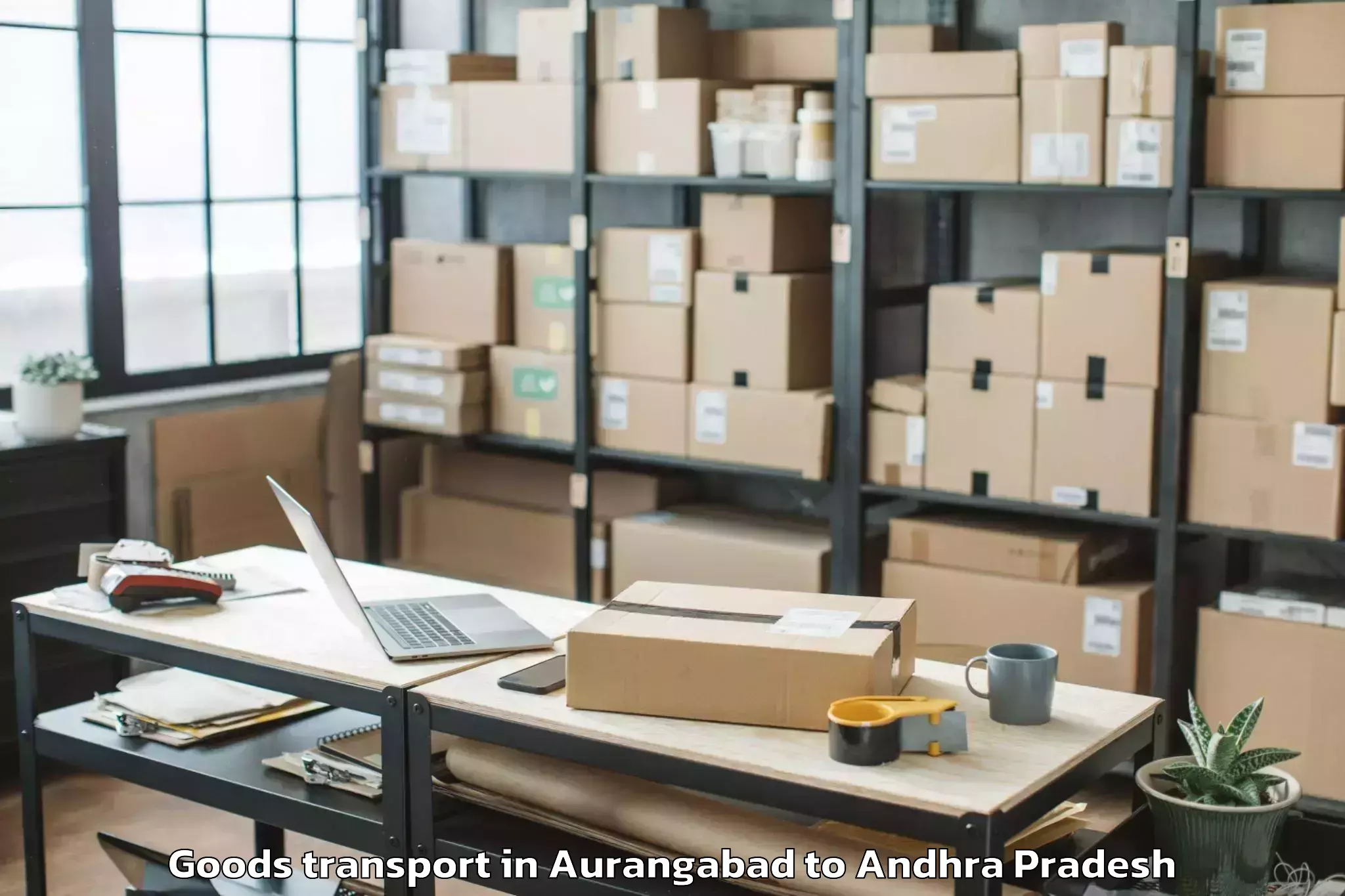 Professional Aurangabad to Santhanuthala Padu Goods Transport